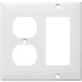 thumbnail image 1 of Lexan Wall Plates 2 Gang 1GFCI 1Duplex White, 1 of 1