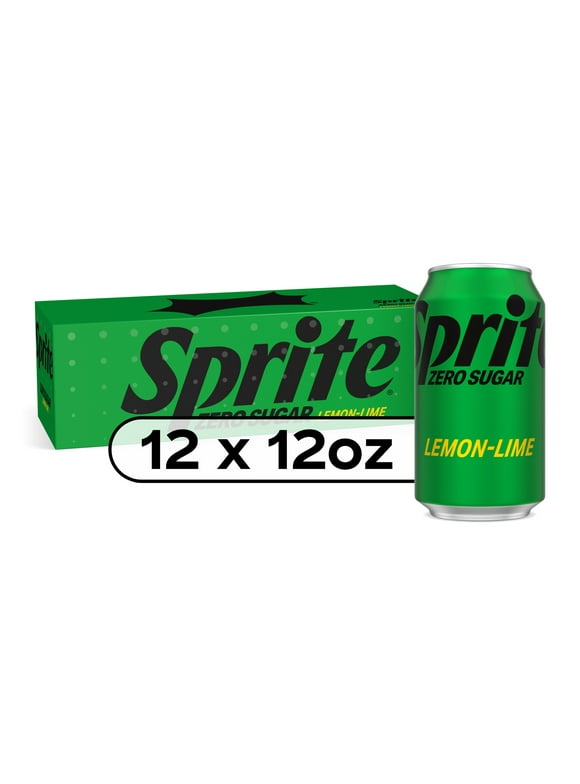 Sprite Zero Sugar Lemon Lime Soda Pop, 12 fl oz, 12 Pack Cans