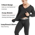 Htwon Mens Thermal Underwear Set Ultra Soft Microfiber Thermal