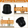 thumbnail image 2 of Paquete de 12 Adaptadores de Vertedor para Licor, Picos Vertedores para de Licor de Cuello Grande, para con Alcohol de Hasta 25 mm de Cuello, 2 of 4