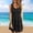 Black, variant on Jerdar Women's Summer Casual U Neck Sundresses Pleated Knee Length Sleeveless Tank Dress XXL