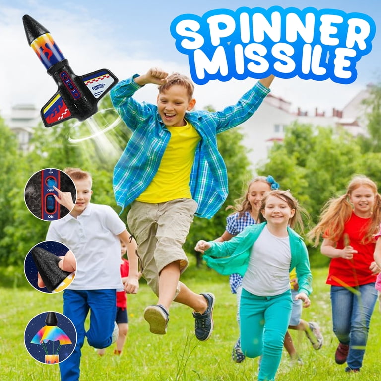 JUGAAD LIFE Rocket Toy for Kids, 200 Feet Auto Electric Launch