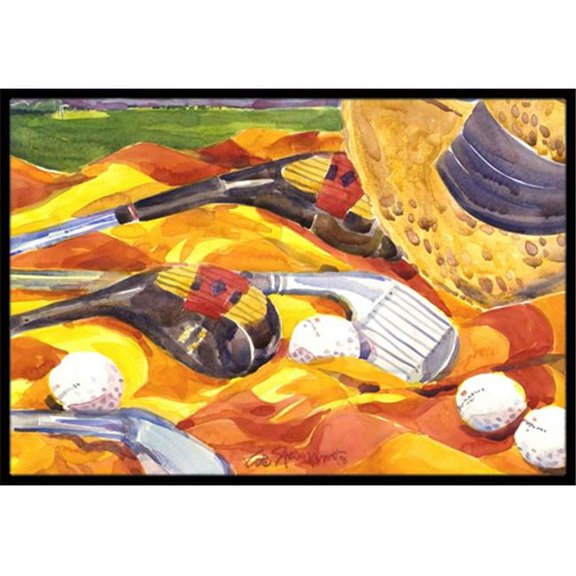 24 x 36 in. Golf Clubs Golfer Indoor Or Outdoor Mat
