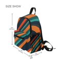 thumbnail image 3 of FORMRS School Backpack with Front Zippered Pocket 12" Student Travel Daypack, Retro Stripes, 3 of 6