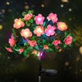 thumbnail image 2 of Solar Azalea Flowers Lights,LED Solar Flowers Lights,Solar Garden Lights Outdoor,Waterproof Solar Artificial Flower Outdoor for Garden Grave Decor（Including Artificial Flowers*1 And Solar Panels*1）, 2 of 8