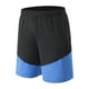 thumbnail image 1 of pstuiky Pantalones cortos de gimnasio para hombre, Pantalones cortos elásticos de baloncesto de verano para hombre con diseño de bloques de color y movimiento de tren Pantalones cortos de golf, 1 of 4