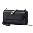thumbnail image 1 of nuoku - portafolios RFID para mujer, con cierre, 2 correas, Negro -, M, 1 of 5