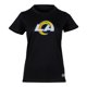 thumbnail image 1 of NFL Playera Aficionado Básica Los Angeles Rams Negro para Mujer, Talla Chica, 1 of 5