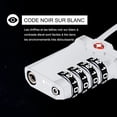 thumbnail image 3 of HEIBIN Luggage Locks , [Newest Version] [2 Pack] 4 Digit Combination Travel 14cm Flexible Cable Combination Padlock for Suitcase, Luggage Bag, etc. (Money ), 3 of 5
