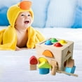thumbnail image 2 of Jeu de Mathématiques en Forme de Bois, Blocs de Construction, Mini Maison en Bois, Blocs de Tri de Formes, Jouets Éducatifs pour Cadeau d'Anniversaire d'Enfants, 2 of 7