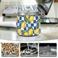 thumbnail image 6 of Yayeee Ashtray with Lid for Cigarette Smokeless Stainless Steel Home Ash Holder, Lemon Checkered, 6 of 7