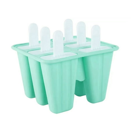 

PUREOY Popsicle Mold 6/10 Compartments Leakproof Food Grade Silicone Reusable Non-sticky Easy Release Flexible DIY Ice Pop Mould with Brush And Funnel
