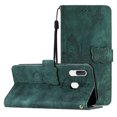 thumbnail image 1 of Compatible avec Samsung Galaxy A30/a20 Étui Embossée Papillon avec Portefeuille et Support, 1 of 5