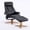 Black PU, variant on WanKaMom Heated Massage Recliner, Recliner Massage Chair with Ottoman, 360° Swivel Recliner Chair, Stressless Recliner with Ottoman for Living Room Bedroom