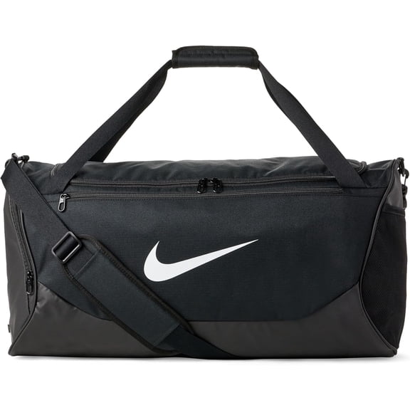Nike Adult Gameday Brasilia X Training Duffel Bag (Small,40L) | Mens and Womens ( Black/Black/White )