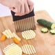 thumbnail image 5 of Rebanadas De Patata Cuchillo Corrugado Ondulado Cortador De Verduras De Acero Inoxidable,Cuchillo De Cocina Herramienta Cortadora De Capas De Patata,Cortador De Verduras Para Papas Fritas Patata, 5 of 5