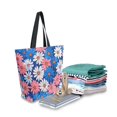 thumbnail image 2 of FORMRS Womens Canvas Tote Bag with Zipper Inner Pocket Shoulder Handbag, Pink Flowers Pattern, 2 of 7