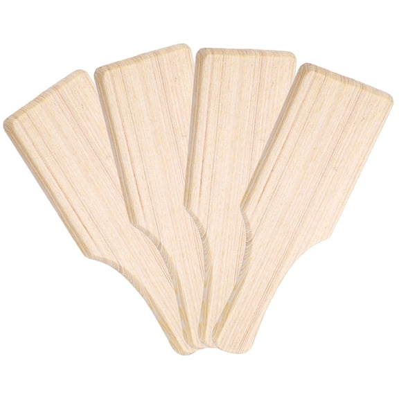 Baluue 4Pcs Wooden Clay Paddle Tool for Pottery and Sculpture