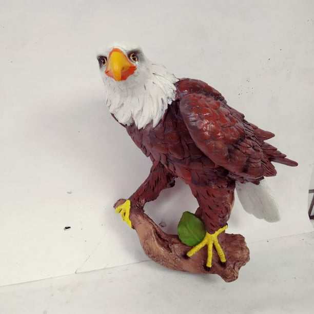 Estatua de estatuilla de águila de resina, modelo de de águila artificial, juguete para niños marrón shamjiam Lawn Eagle Figurine Statue