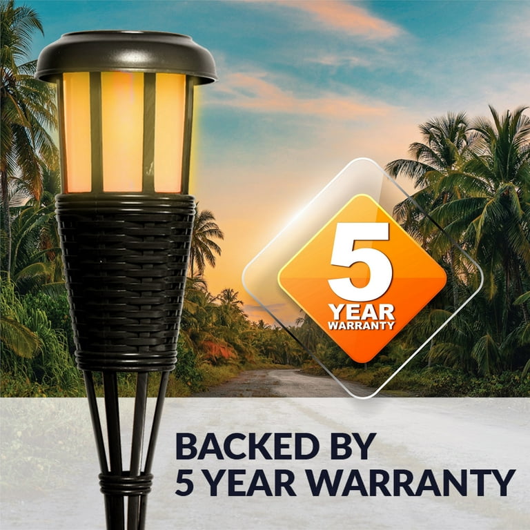 Solar Flickering LED Island Torches, Dusk-to-Dawn Dancing Solar Flickering LED Island Torches, Dusk-to-Dawn Dancing