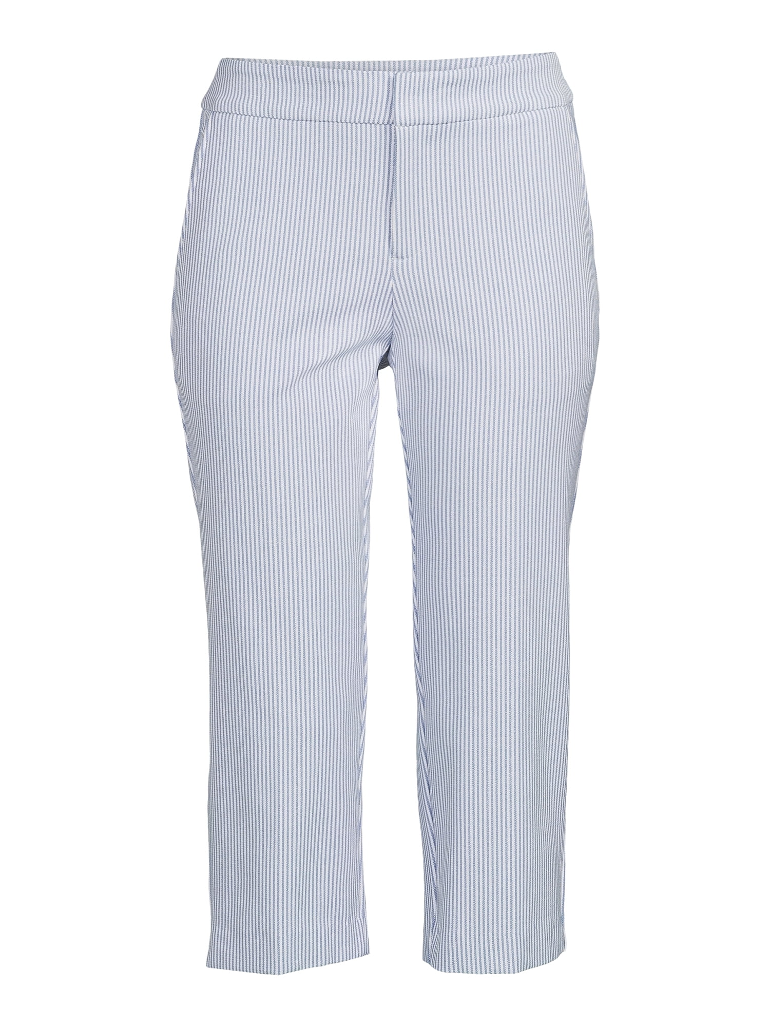 Time and Tru Women's Mid Rise Woven Capri Pants
