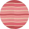 thumbnail image 1 of Ahgly Company Machine Washable Indoor Round Transitional Light Salmon Rose Pink Area Rugs, 7' Round, 1 of 7