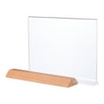 thumbnail image 3 of EeaseCA Sign Holders Desktop Photo Paper Name Holder Display Stand Acrylic Table Menu Holders (Transparent, A5 Style), 3 of 8