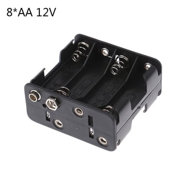2x 8-AA Battery Spring Clip Holder Case Plastic Box Tow Layers Stacked Wires 12v 2x 8-AA Battery Spring Clip Holder Case Plastic Box Tow Layers Stacked Wires 12v