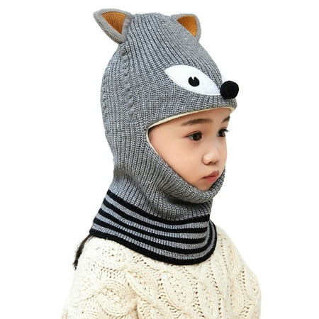 

koaiezne Toddler Winter Hat Baby Warm Hat Lined Girls Boys Kids Cartoon Winter Hat Scarf Earflap Hood Skullss Caps Wacky Hat Kids Sequin Hats for Kids