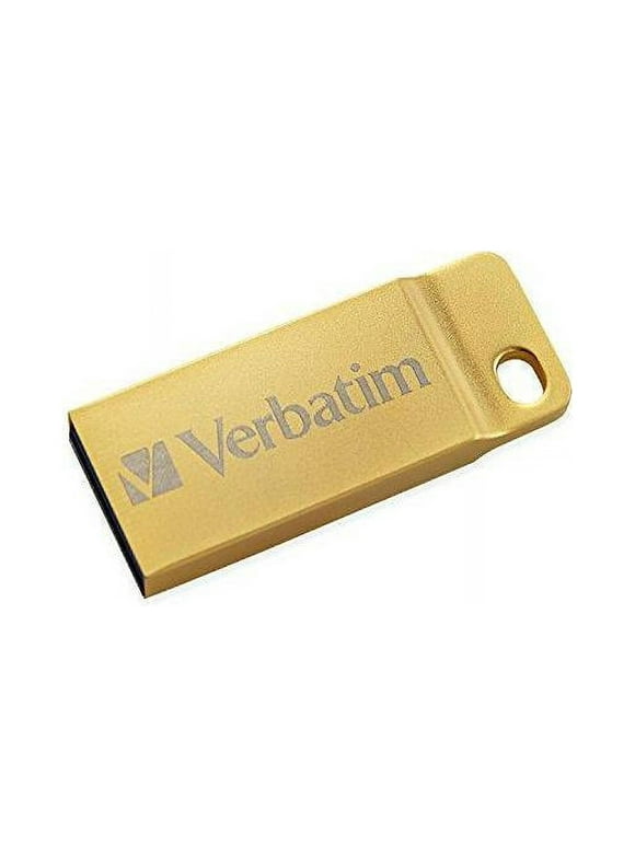 Verbatim 64GB Metal Executive USB 3.0 Flash Drive - Gold 64 GBUSB 3.0 - Gold - Water Resistant