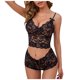 thumbnail image 3 of Conjunto de lencería transparente para mujer, ropa interior Sexy, Sujetador de encaje transparente, chaleco, camisola, Top corto, bragas, pantalones cortos, ropa de dormir, 2023, 3 of 5