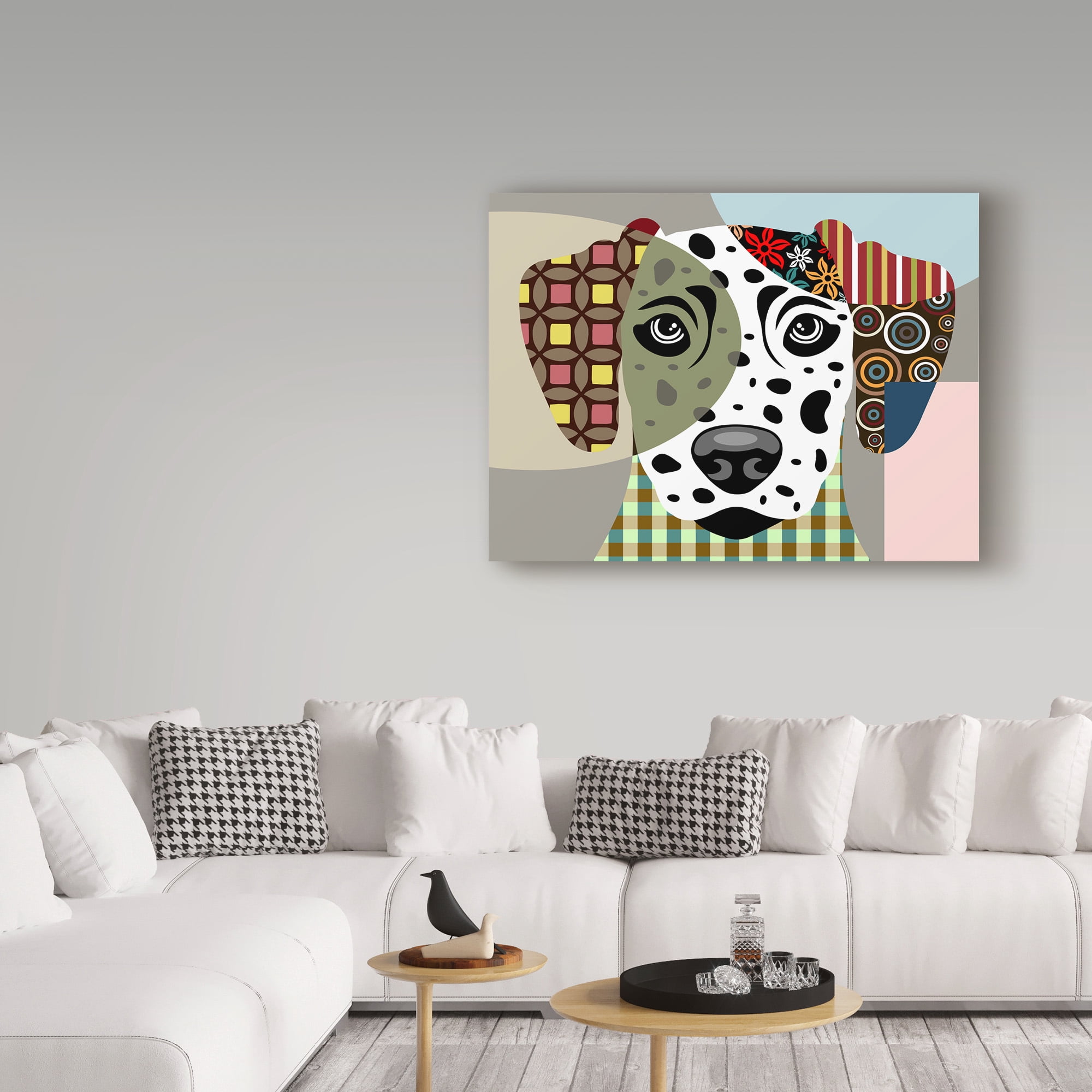 Trademark Fine Art 'Dalmatian Dog' Canvas Art by Lanre Adefioye