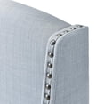thumbnail image 4 of Shelter Style Upholstered Wingback Queen Bed in Jasper Blue, 4 of 10