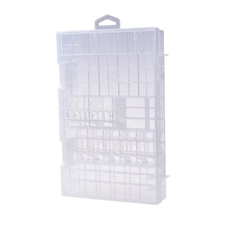 LEORX 1Set Plastic Box With Lid Rectangular Storage Case Organizer For Batteries Battery Tester
