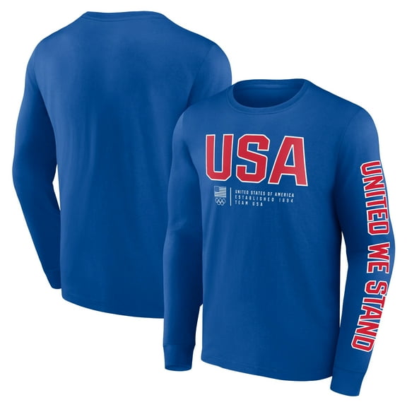Men's Fanatics Royal Team USA Strive For Gold Long Sleeve T-Shirt