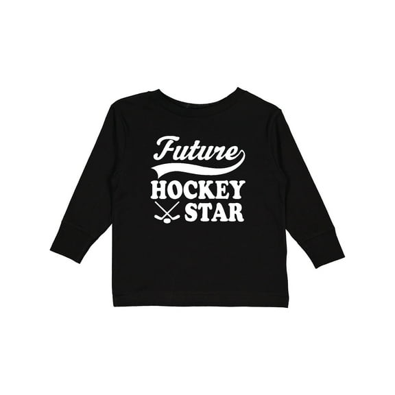 Inktastic Future Hockey Star Childs Sports Boys or Girls Long Sleeve Toddler T-Shirt