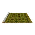 thumbnail image 2 of Ahgly Company Machine Washable Indoor Square Abstract Yellow Modern Area Rugs, 8' Square, 2 of 4