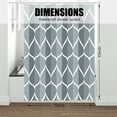 thumbnail image 5 of Grey Fabric Shower Curtain, Waterproof Design and Polyester, Quick-Drying, Weighted Hem, Shower Curtains Set for Bathroom W 72 x H 72, Durable and Washable with 12 Hooks, 5 of 6