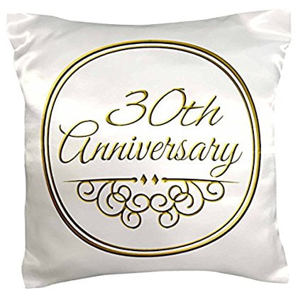 3drose 30th anniversary gift gold text for celebrating wedding