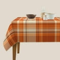 thumbnail image 5 of Fall Square Tablecloth 52x52 Inch Autumn Orange Checkered Table Cloth Square Fall Buffalo Plaid Table Cover Holiday Tablecloth for Kitchen Dinning Parties Picnic Tabletop Decor, 5 of 6