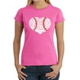 thumbnail image 1 of LA Pop Art Women's Word Art T-Shirt - Baseball Mom, 1 of 2