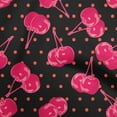 thumbnail image 1 of oneOone Georgette Viscose Magenta Fabric Cherry Fabric For Sewing Printed Craft Fabric By The Yard 42 Inch Wide, 1 of 4
