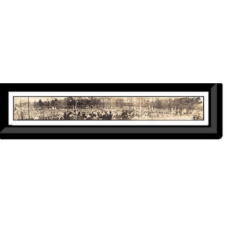 Historic Framed Print, RI 1908 Arbor Day at park Providence PHOTO, 36-3/8" x 8-3/8"