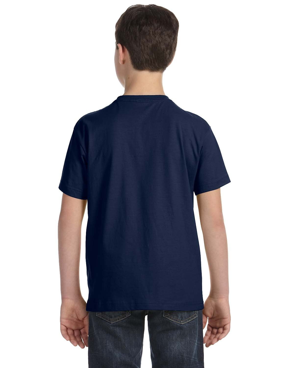 Aquaguard Boys 3-Pack T-Shirt Crew Neck Short Sleeve 100% Cotton Tee, Size: 4-14 - Large - Navy