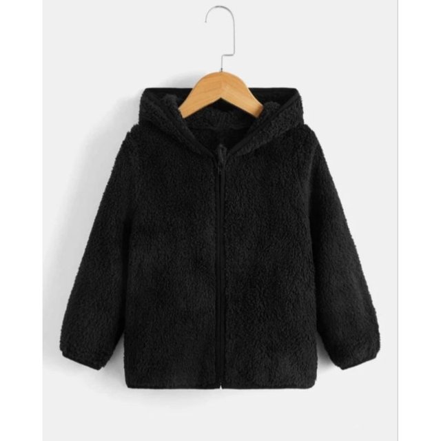 Chill Girl's Blusa Pelinho Infantil con Capucha GORRA Tedy Teddy Jacket Ted Chilly Clothing Warm Set Deng Xun unisex