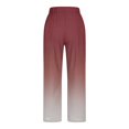 thumbnail image 6 of pimelu Womens Casual Wide Leg Pants Elastic Waisted Straight Long Trousers Loose Work Cargo Palazzo Pants Streetwear Cotton Linen Pants, 6 of 6
