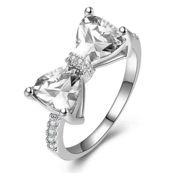 PERITANG Women 925 Sterling Silver Butterfly Cubic Zirconia Thumb Ring Stress Anxiety Rings Women's Jewelry Lady Birthday Mother's Day Gifts