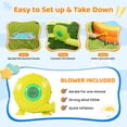 thumbnail image 4 of 240" Large Inflatable Water Slide with Blower, Neche Blow Up Pool for Kids Outdoor Play, Backyard Slip and Slide, 4 of 10