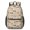 Shih Tzu and Coffee Beige Pattern, variant on Dog Paw Print and Bone Brown 17" Waterproof Oxford School Backpacks for Teens, S-Shape Padded Straps, for School, Travel, Hiking, Camping