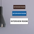 thumbnail image 2 of Basic Interview Room Sign (Red) - Large, 2 of 5